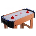 Cymbergaj pre deti Air Hockey Napodobenina dreva + Stôl z dosky MDF + Vzduchový vankúš + Puky Kruhy
