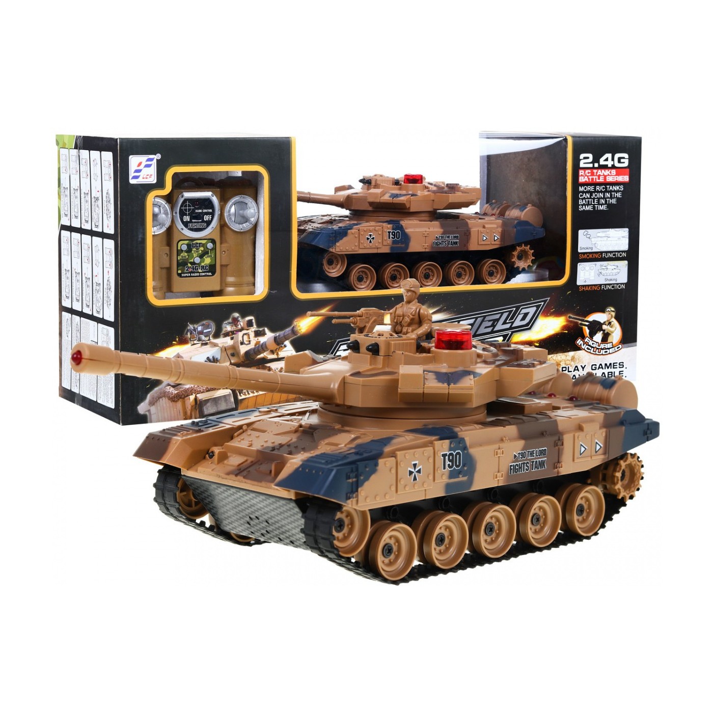 Tank R C 2 4G S Dymom TANK T90 Púštny