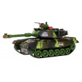 Diaľkovo ovládaný Tank pre deti 3+ Zelený 1:18 + Ovládač + Zvuky + LED + Pohyblivé časti