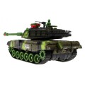 Diaľkovo ovládaný Tank pre deti 3+ Zelený 1:18 + Ovládač + Zvuky + LED + Pohyblivé časti