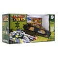 Diaľkovo ovládaný Tank pre deti 3+ béžový + Interaktívne efekty + Výstrel + Ovládač