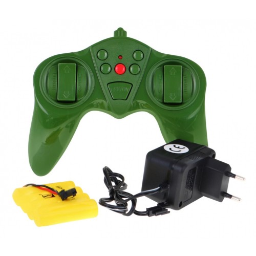 Diaľkovo ovládaný Tank pre deti 3+ zelený + Interaktívne efekty + Výstrel + Ovládač