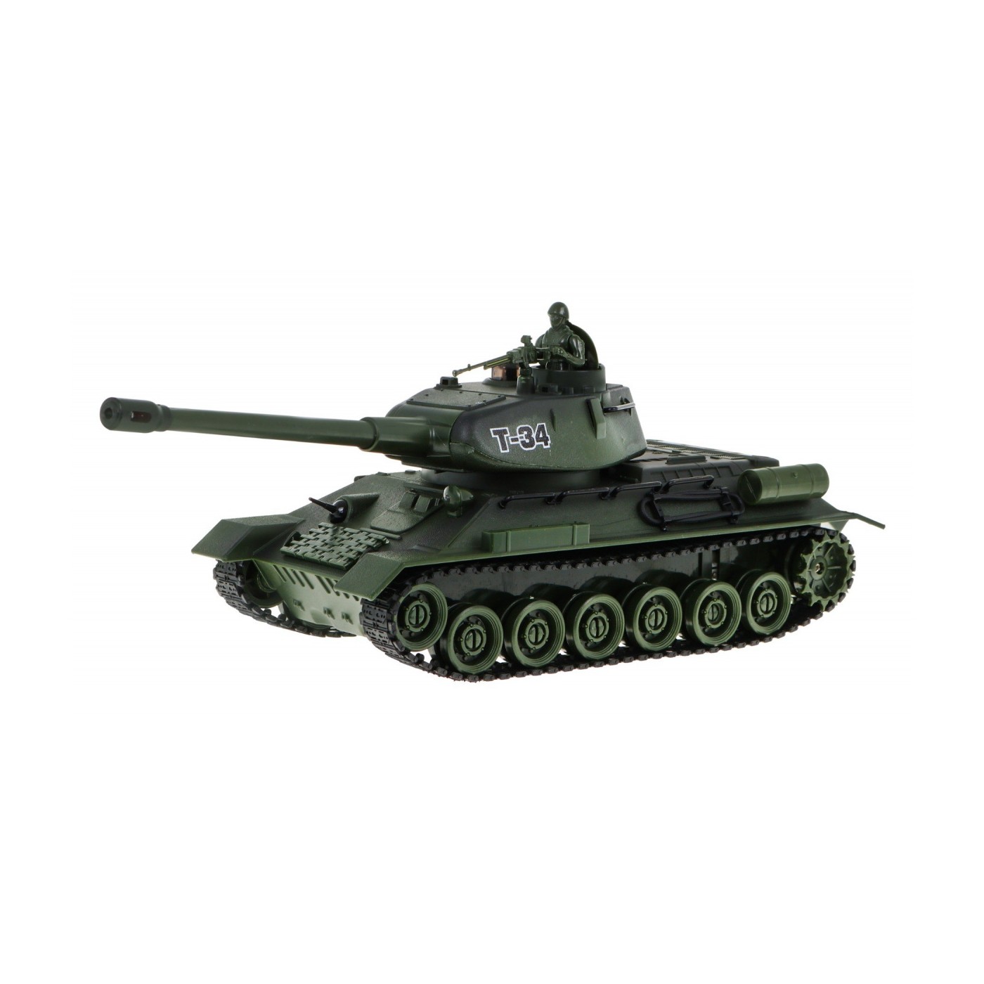 Diaľkovo ovládaný Tank T-34 pre deti 1:24 Interaktívne efekty + Ovládač + Mína + Štít