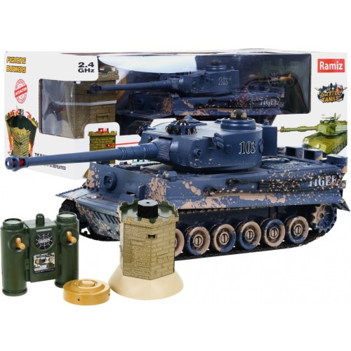 Tank Tiger Maľovaný Bunker 1 28