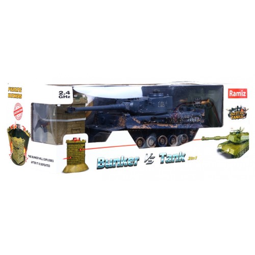 Tank Tiger Maľovaný Bunker 1 28