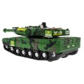 Interaktívny Tank pre deti 3+ zelený + Pohyblivé časti + trecí pohon + Zvuky Svetlá