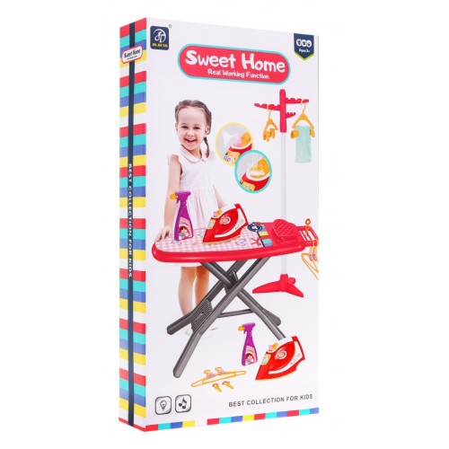 Veľká sada na Žehlenie pre deti 3+ Interaktívna žehlička + Rozprašovač + Doska + Príslušenstvo 17 ks.