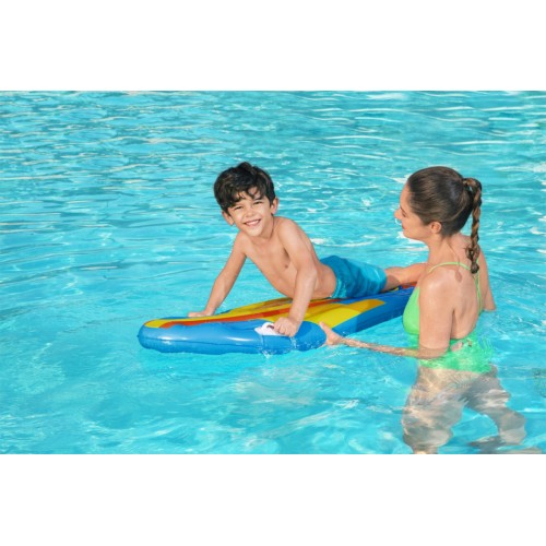 Nafukovacia surfingová doska pre deti Matrac Modrý BESTWAY + Opravná záplata