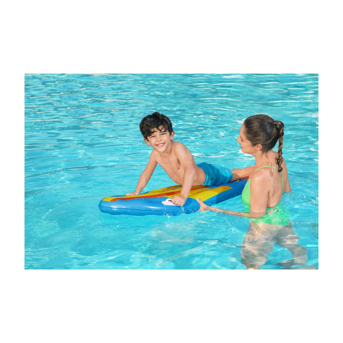 Nafukovacia surfingová doska pre deti Matrac Modrý BESTWAY + Opravná záplata