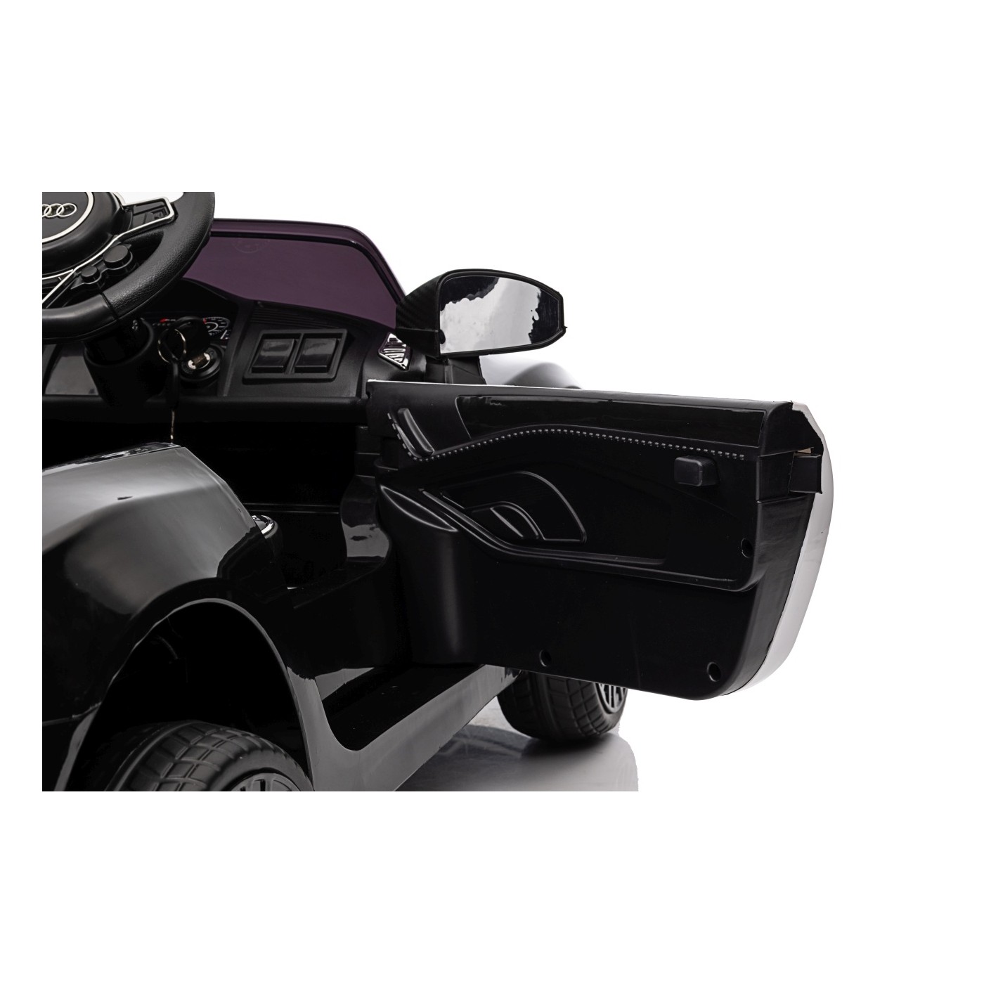 copy of Audi R8 na batériu pre deti Žltý + Ovládač + EVA + Pomalý štart + MP3 LED