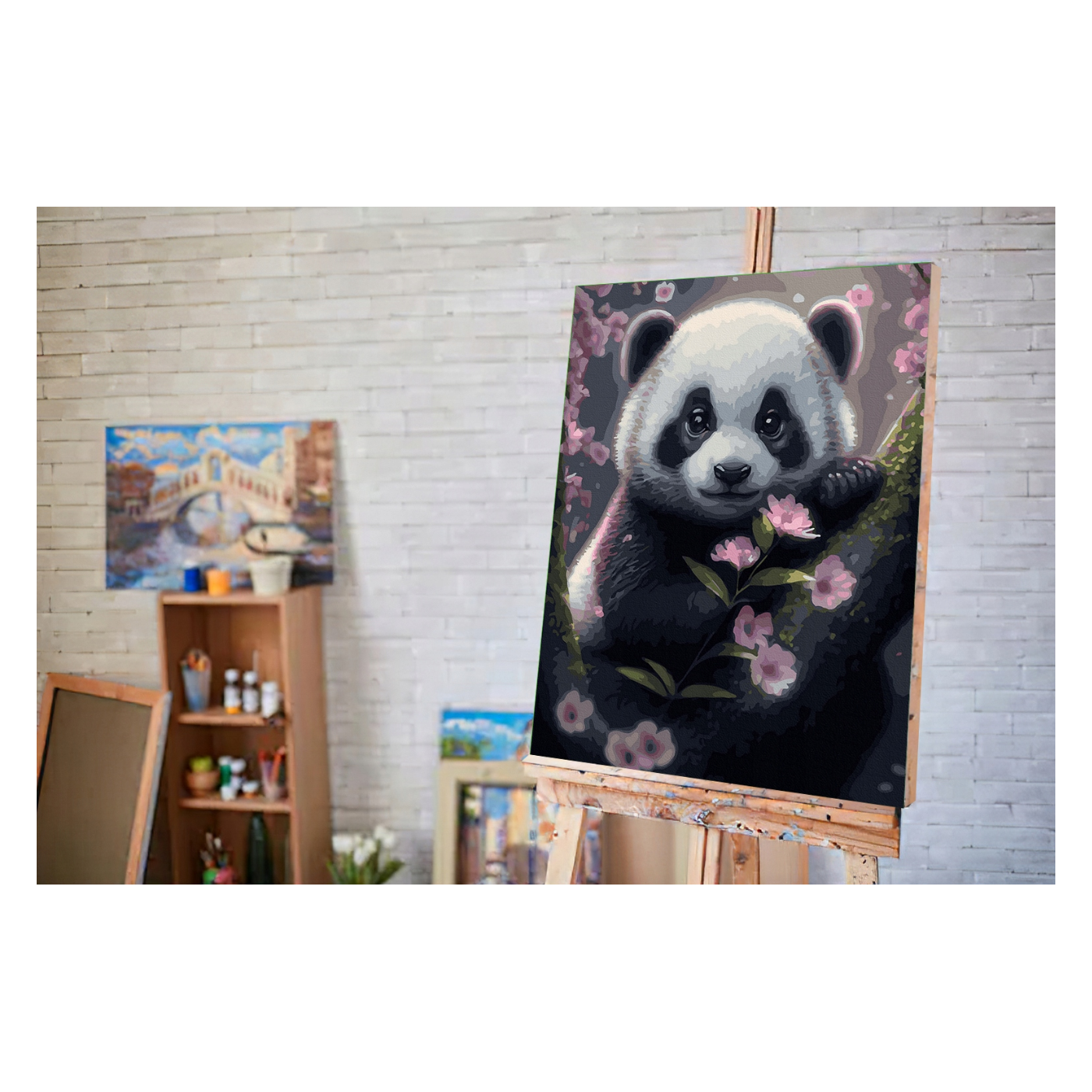 copy of Maľovanie podľa čísiel Toskánska Terasa 40x50 Plátno + Farby + Štetce