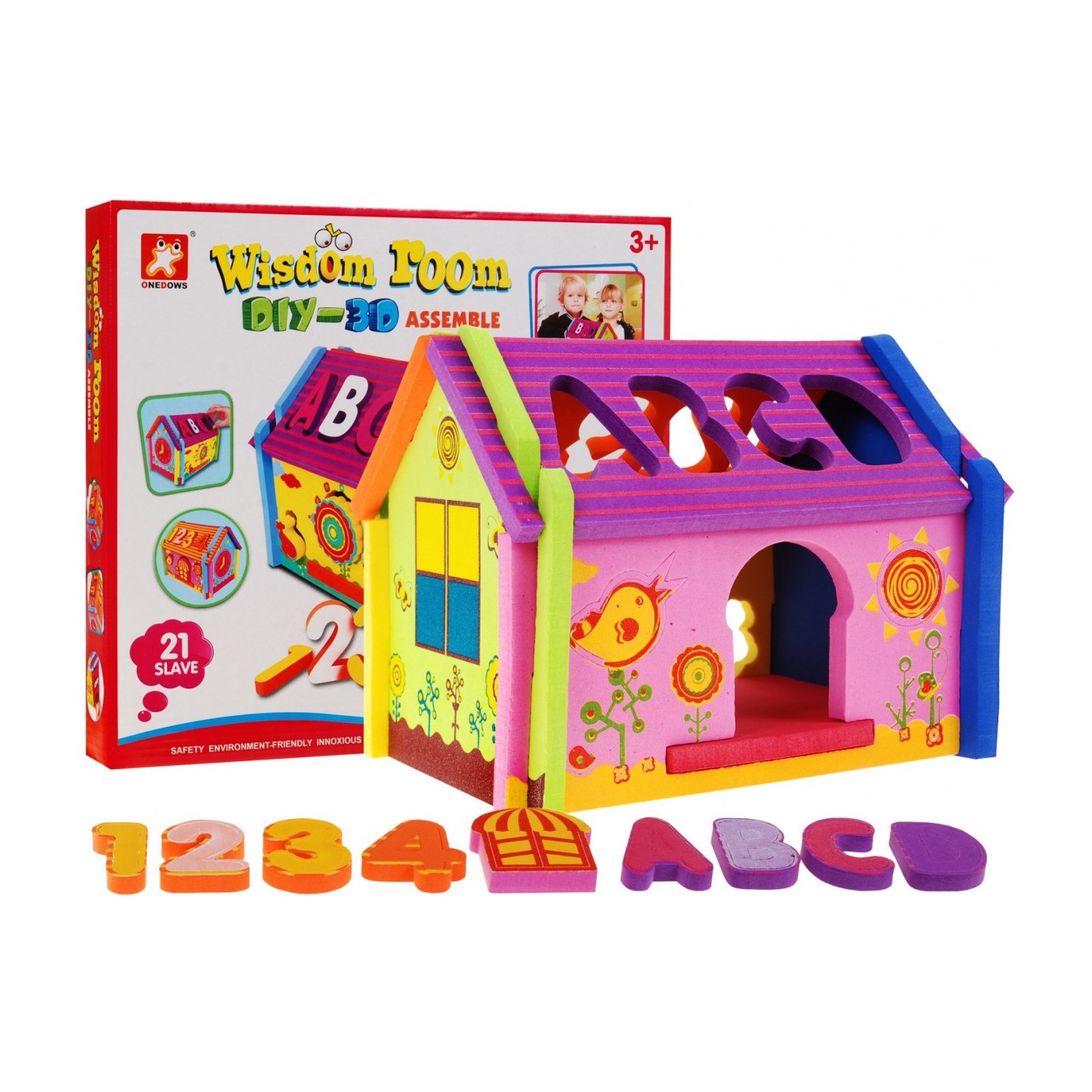 Domček 3D ABC Pena Sorter