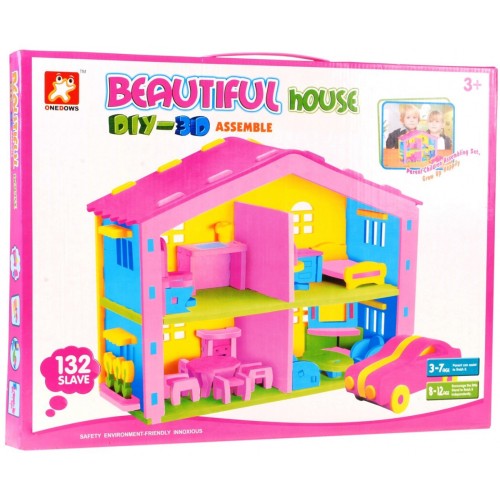 Domček Autíčko Puzzles Pena