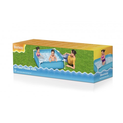 Záhradný Bazén rámový pre deti 2+ BESTWAY Štvorec 122x122x30,5cm