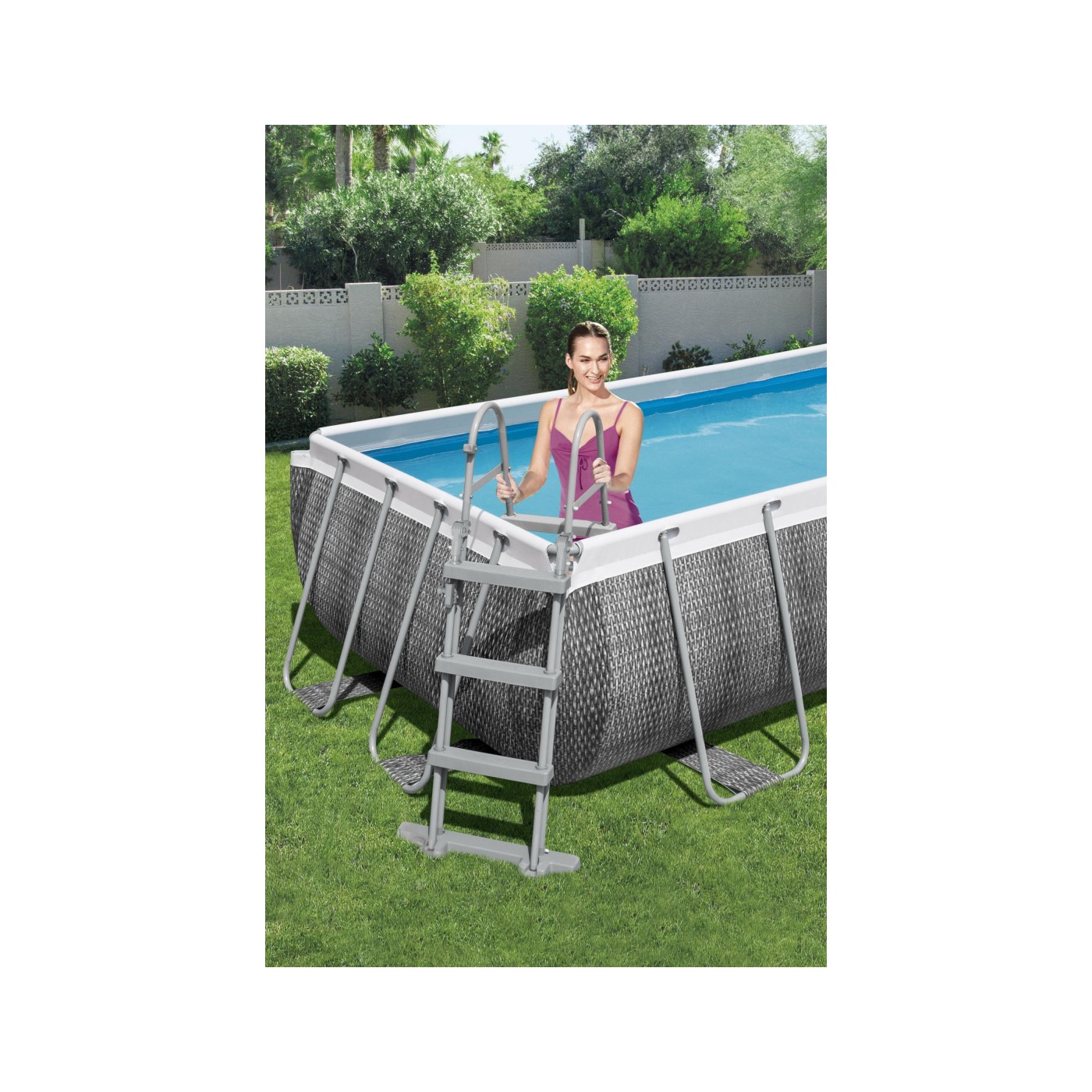 Rebrík do záhradného bazéna BESTWAY 107cm