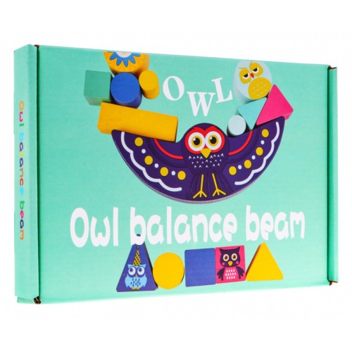 Drevená Balansujúca Sova