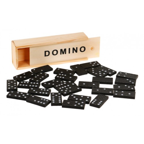 Drevené Domino pre dospelých a deti 3+ Stolová hra na pozornosť