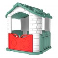 copy of Veľký Záhradný domček 5v1 pre deti + Šmýkačka + Basketbal + Záhradka + Stolík + 2 Stoličky Červená Strecha