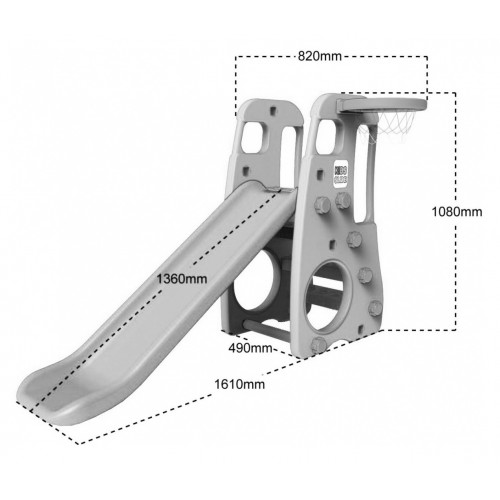 copy of Záhradná šmykľavka 3v1 Hojdačka Basketbal pre deti Modrá