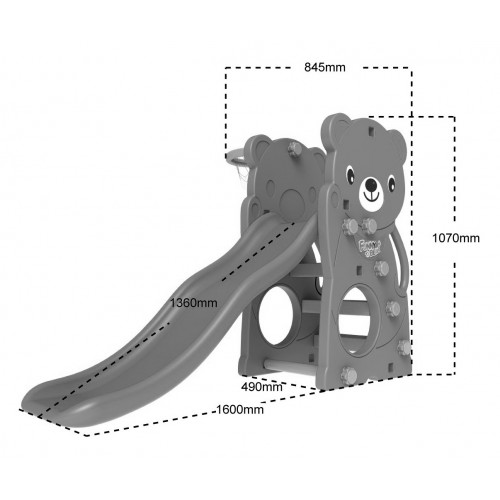 copy of Záhradná šmykľavka 3v1 Hojdačka Basketbal pre deti Medveď