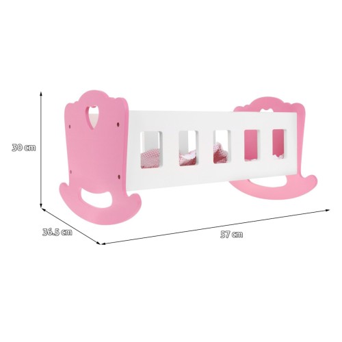 Drevená Postieľka-Hojdačka 2v1