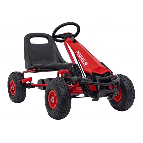 copy of Motokára Air na pedále pre deti 3+ Zelená + Nafukovacie pneumatiky + Regulovateľné sedadlo