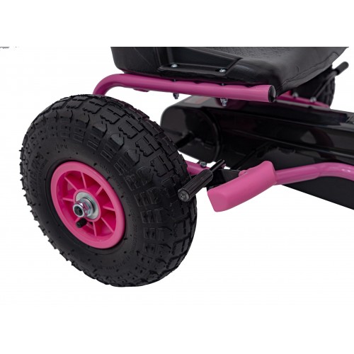 copy of Motokára Air na pedále pre deti 3+ Zelená + Nafukovacie pneumatiky + Regulovateľné sedadlo