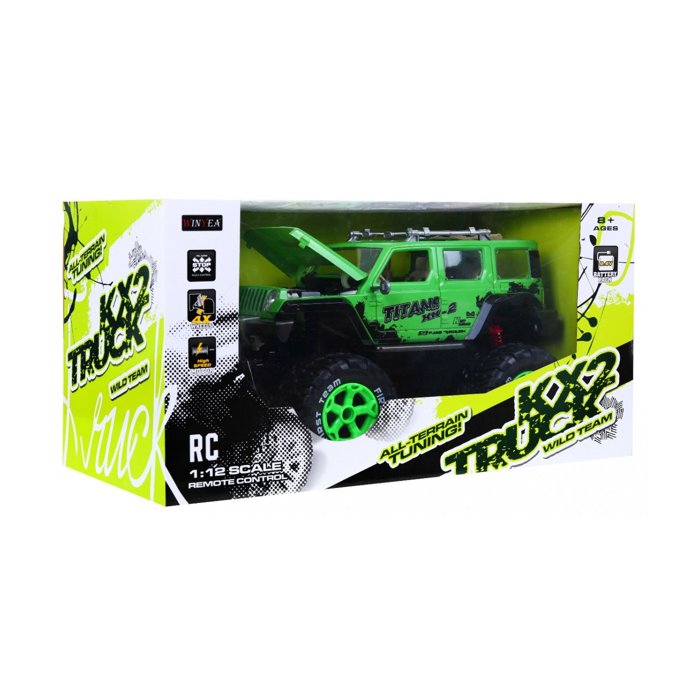 Autíčko R C AllRoad 1 12 Zelené