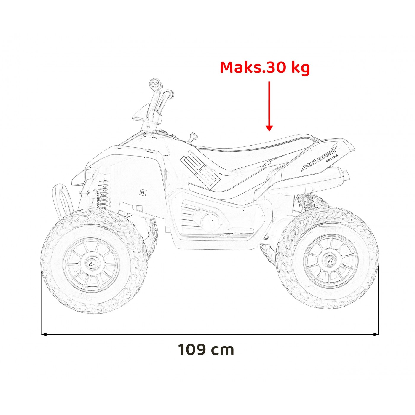 copy of Traktor Blazin BW na akumulator Żółty + Pilot + Wolny Start + Dźwięki Światła