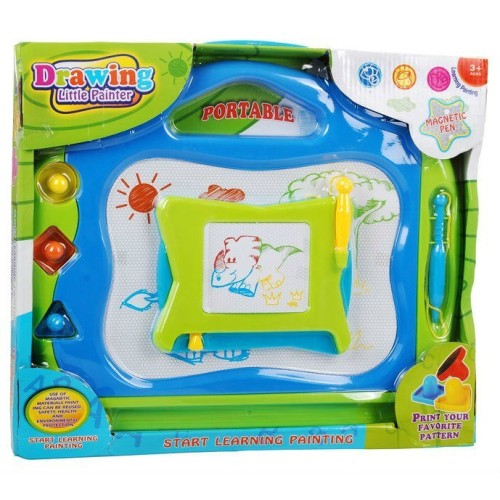 Sada 2 Kresliacich tabuliek pre deti 3+ Kreatívna hračka + Kresliace pero + Pečiatky + Farebné kresby