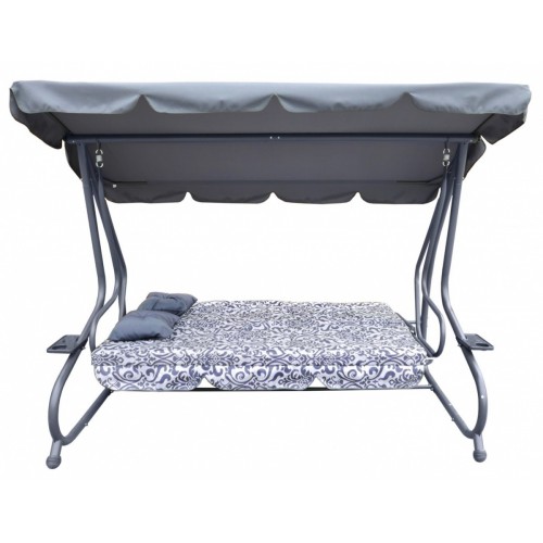 Hoďka Záhradná Sedadlo Textilínia 2x1 VZOR Sivá