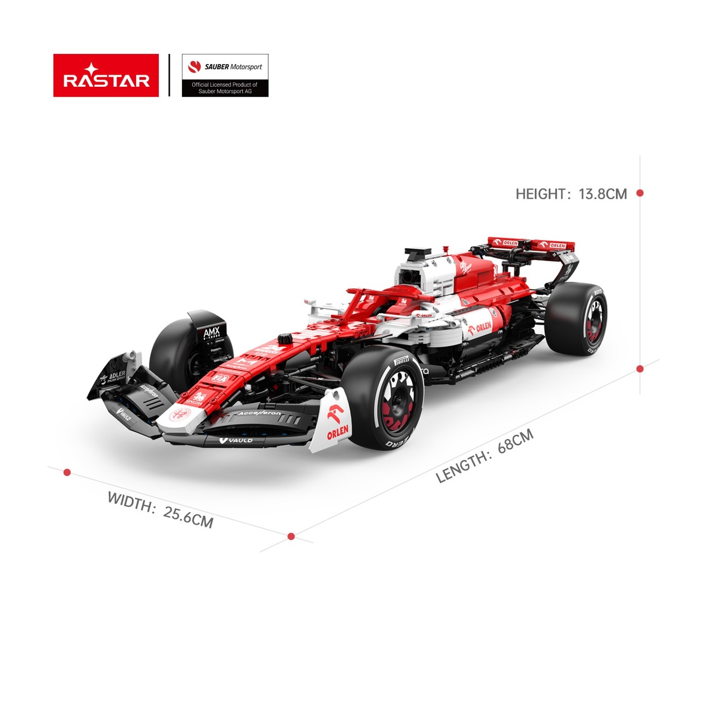 1:8 Alfa Romeo F1 C42 Bloky 2261 kusov. R/C RASTAR