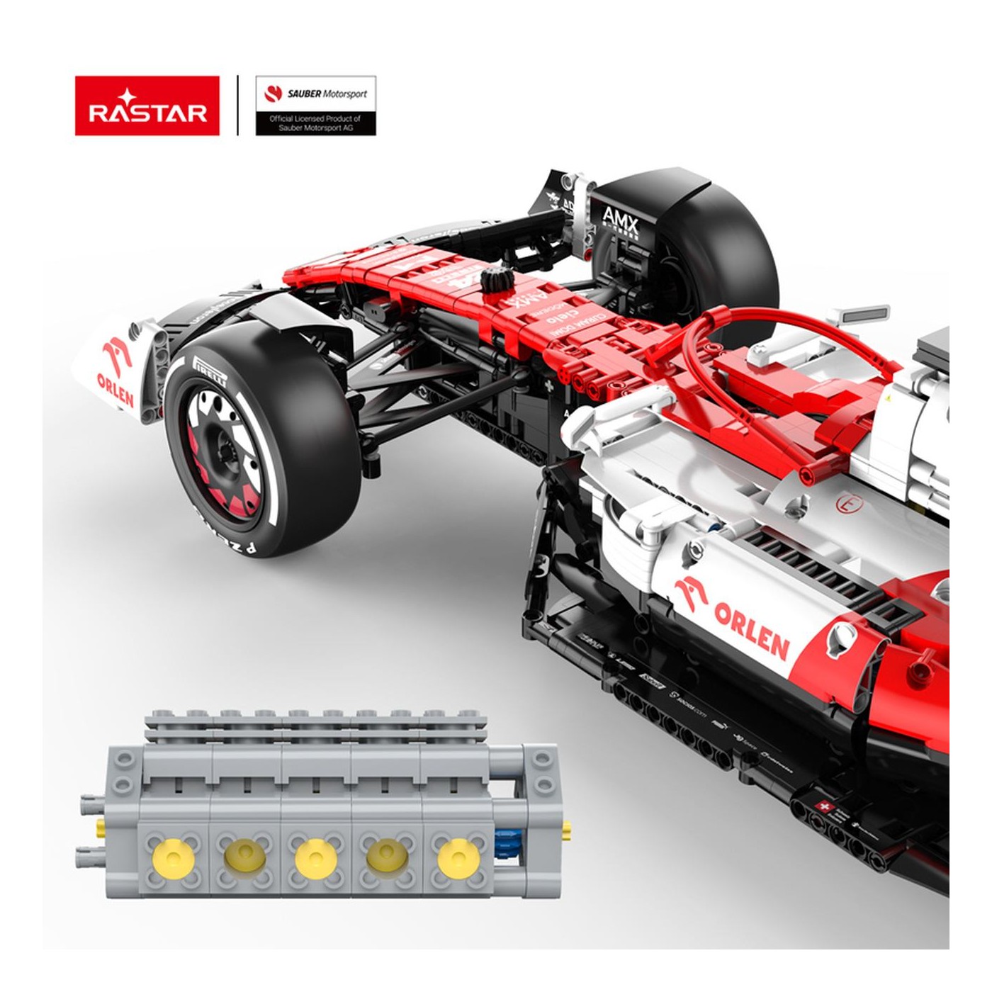 1:8 Alfa Romeo F1 C42 Bloky 2261 kusov. RASTAR