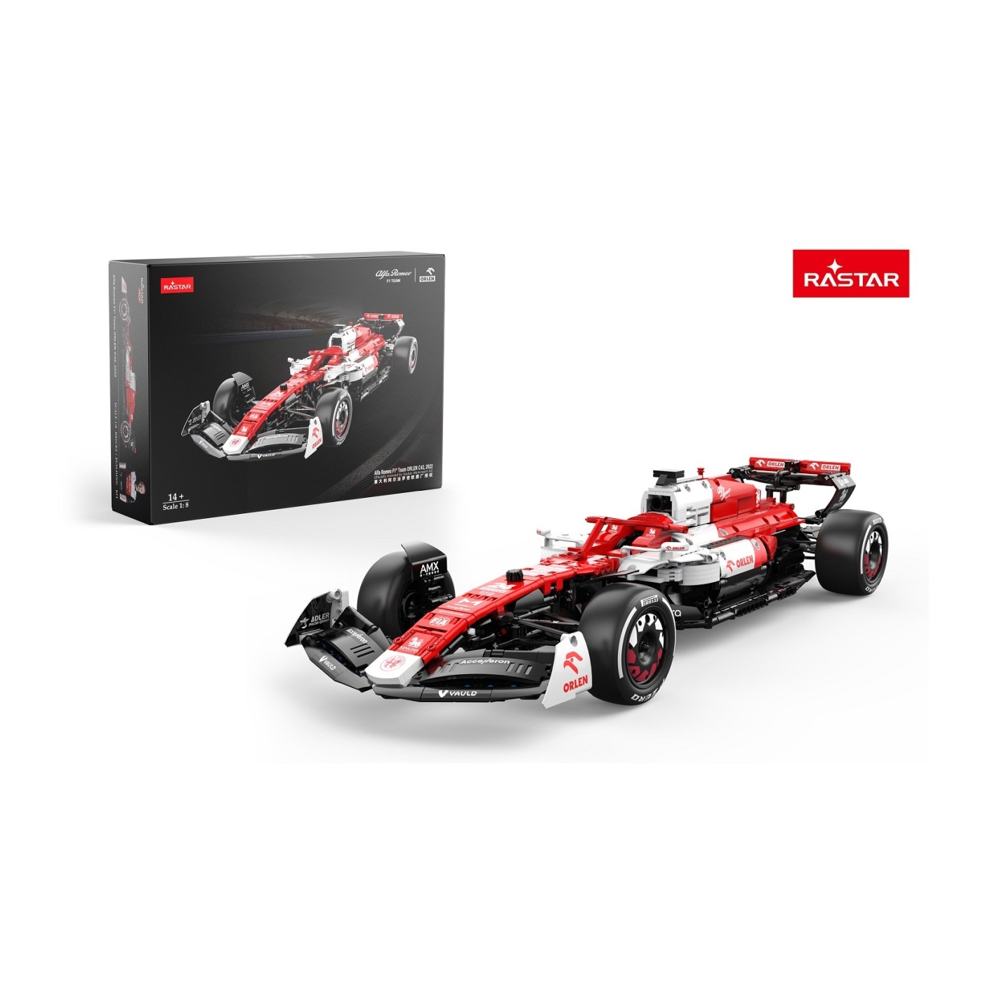 1:8 Alfa Romeo F1 C42 Bloky 2261 kusov. RASTAR