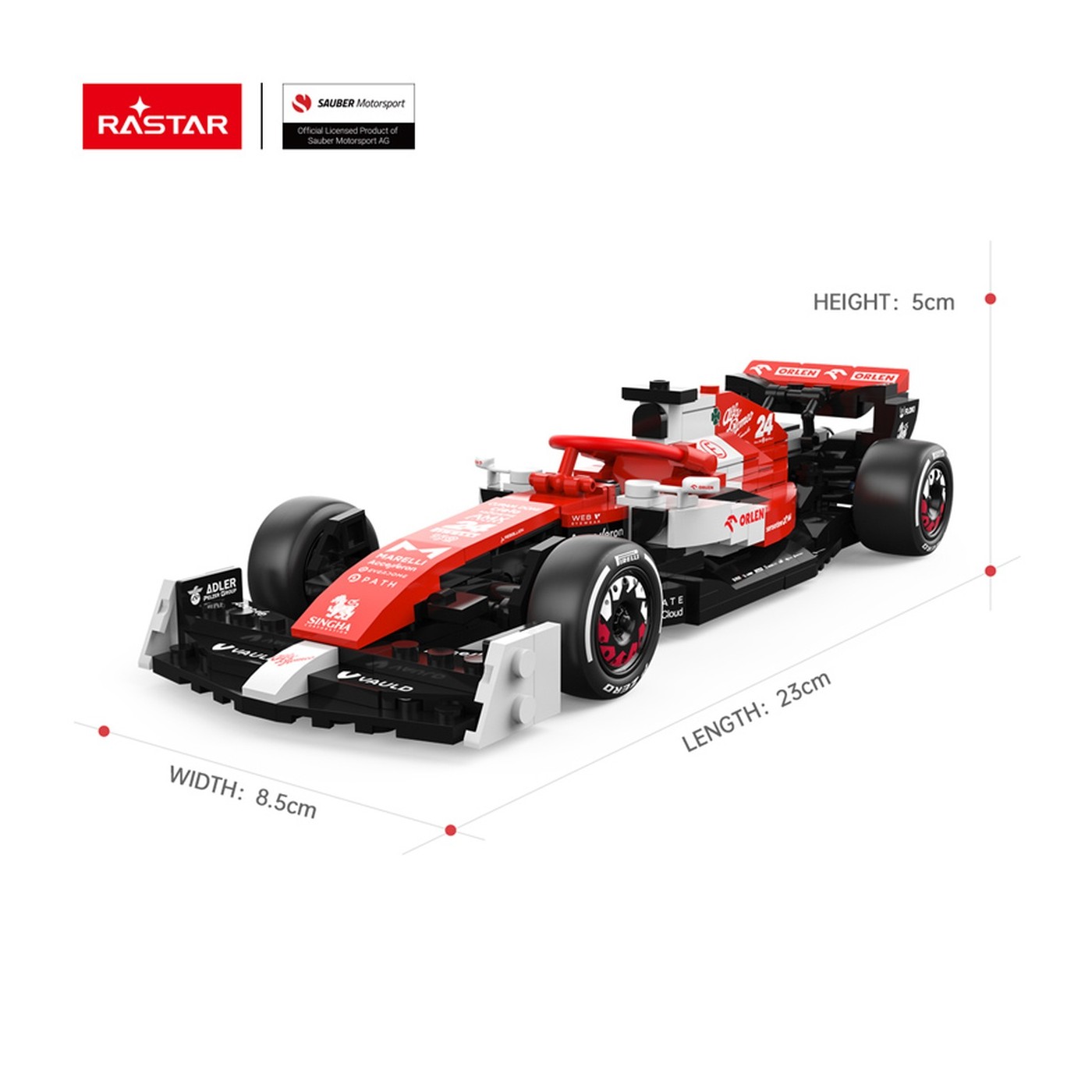 1: 24 Alfa Romeo F1 C42 340ks. RASTAR bloky
