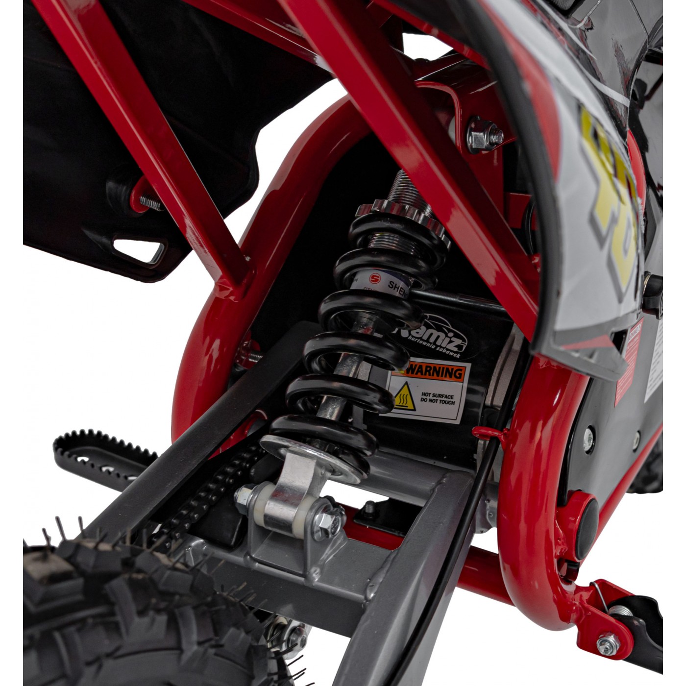 copy of Quad Highper na batériu Žltý 35km/h + Bezkefkový motor 1000W + Nafukovacie kolesá + Regulácia sedadla