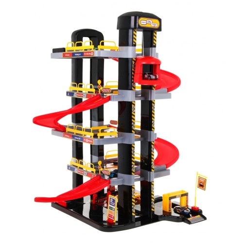 5-poschodové Parkovisko pre deti 3+ Pohyblivý výťah + 5 autíčok + Svetlá