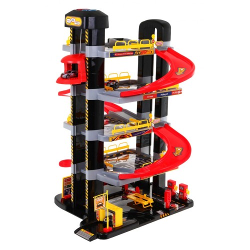 5-poschodové Parkovisko pre deti 3+ Pohyblivý výťah + 5 autíčok + Svetlá