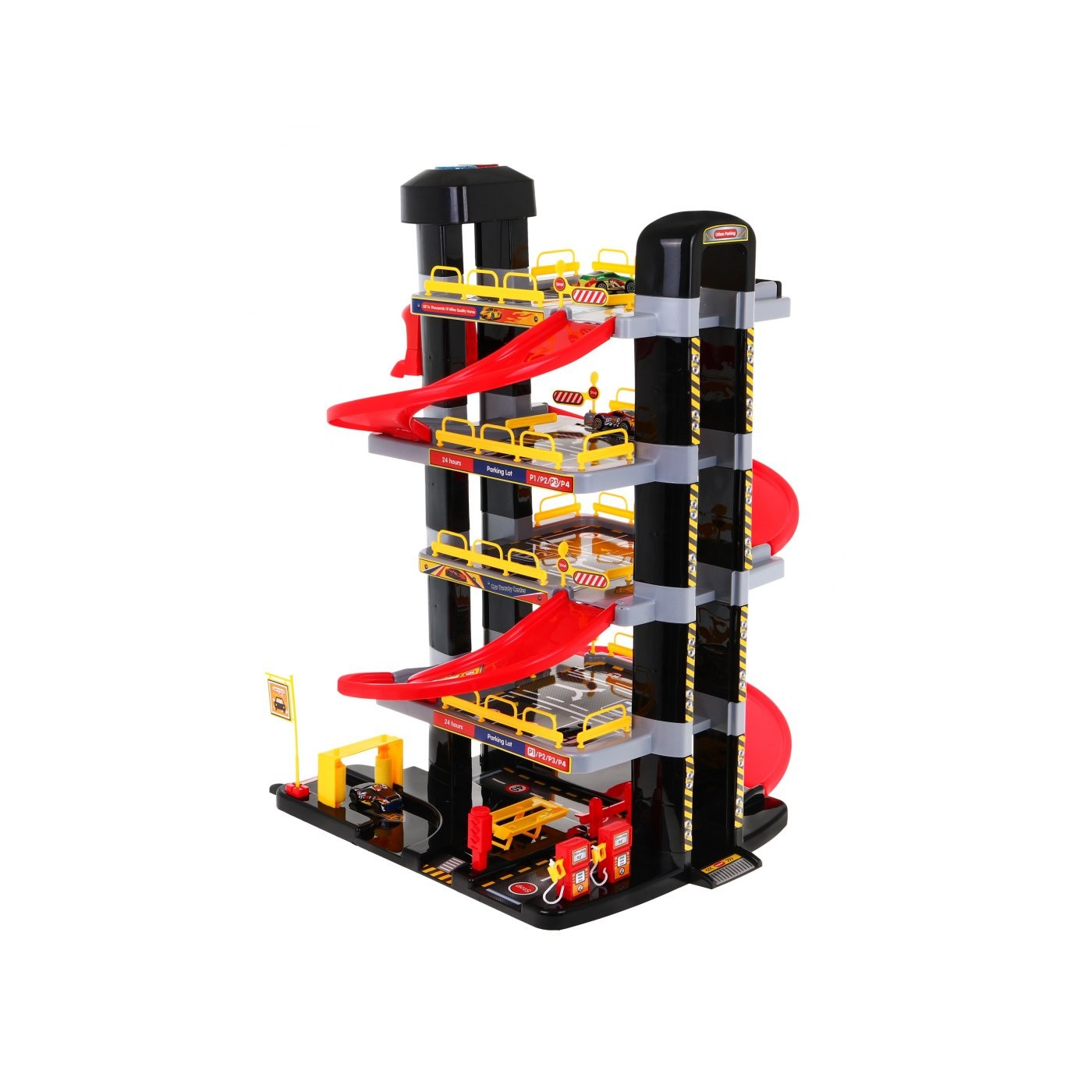 5-poschodové Parkovisko pre deti 3+ Pohyblivý výťah + 5 autíčok + Svetlá