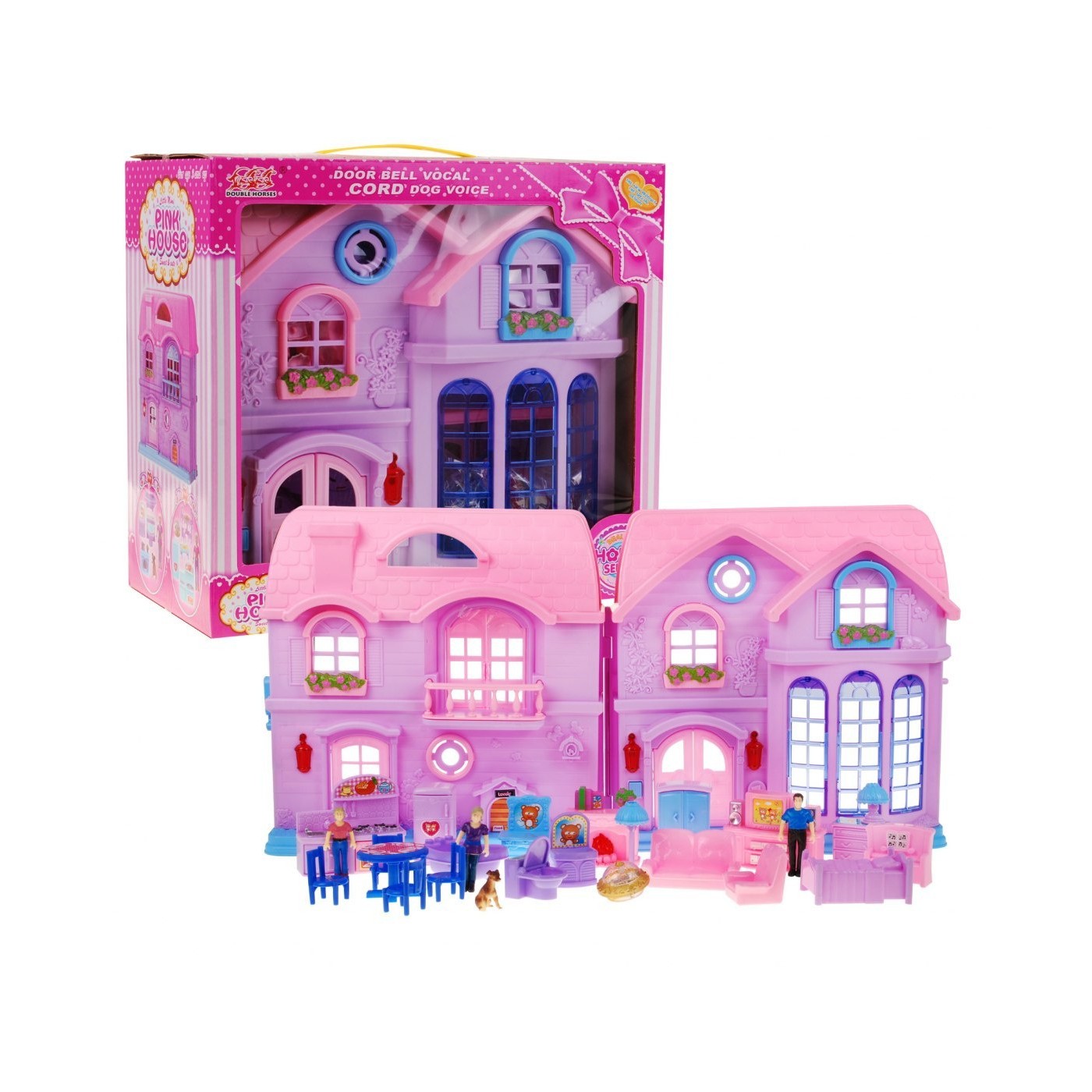 Veľký Rozkladateľný Dom Ružový