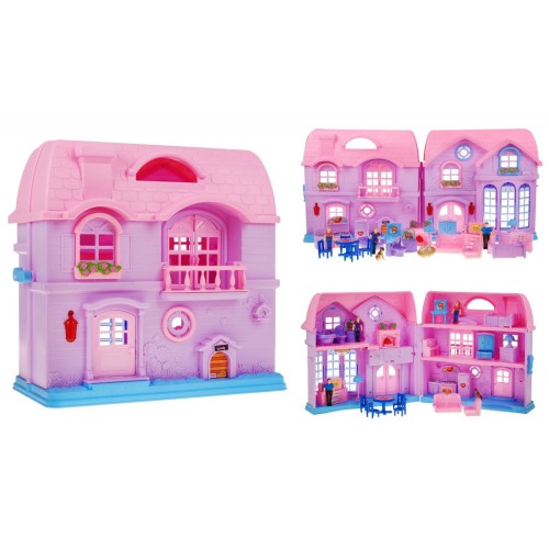 Veľký Rozkladateľný Dom Ružový