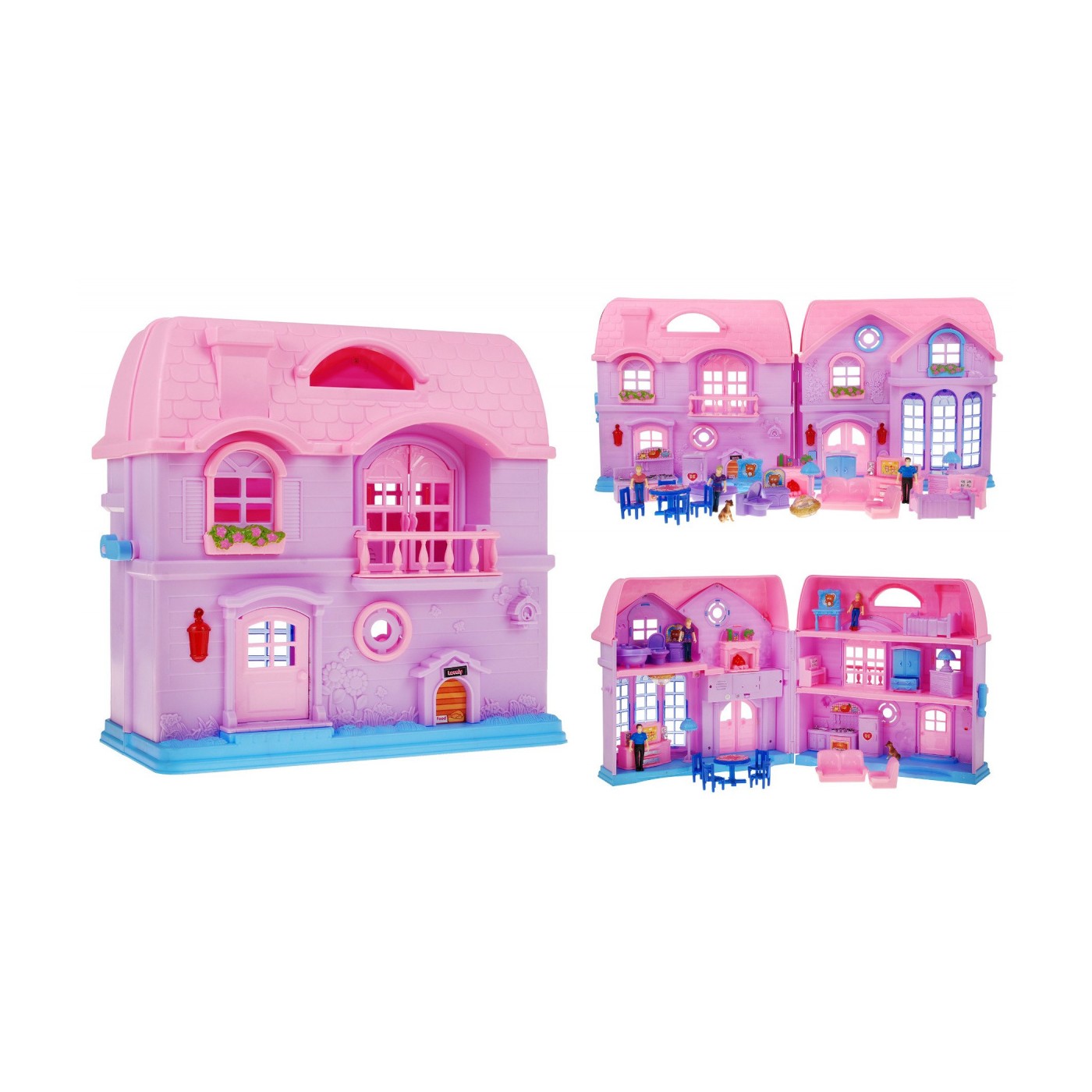 Veľký Rozkladateľný Dom Ružový