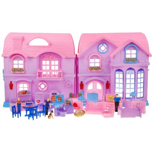 Veľký Rozkladateľný Dom Ružový