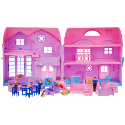 Veľký Rozkladateľný Dom Ružový