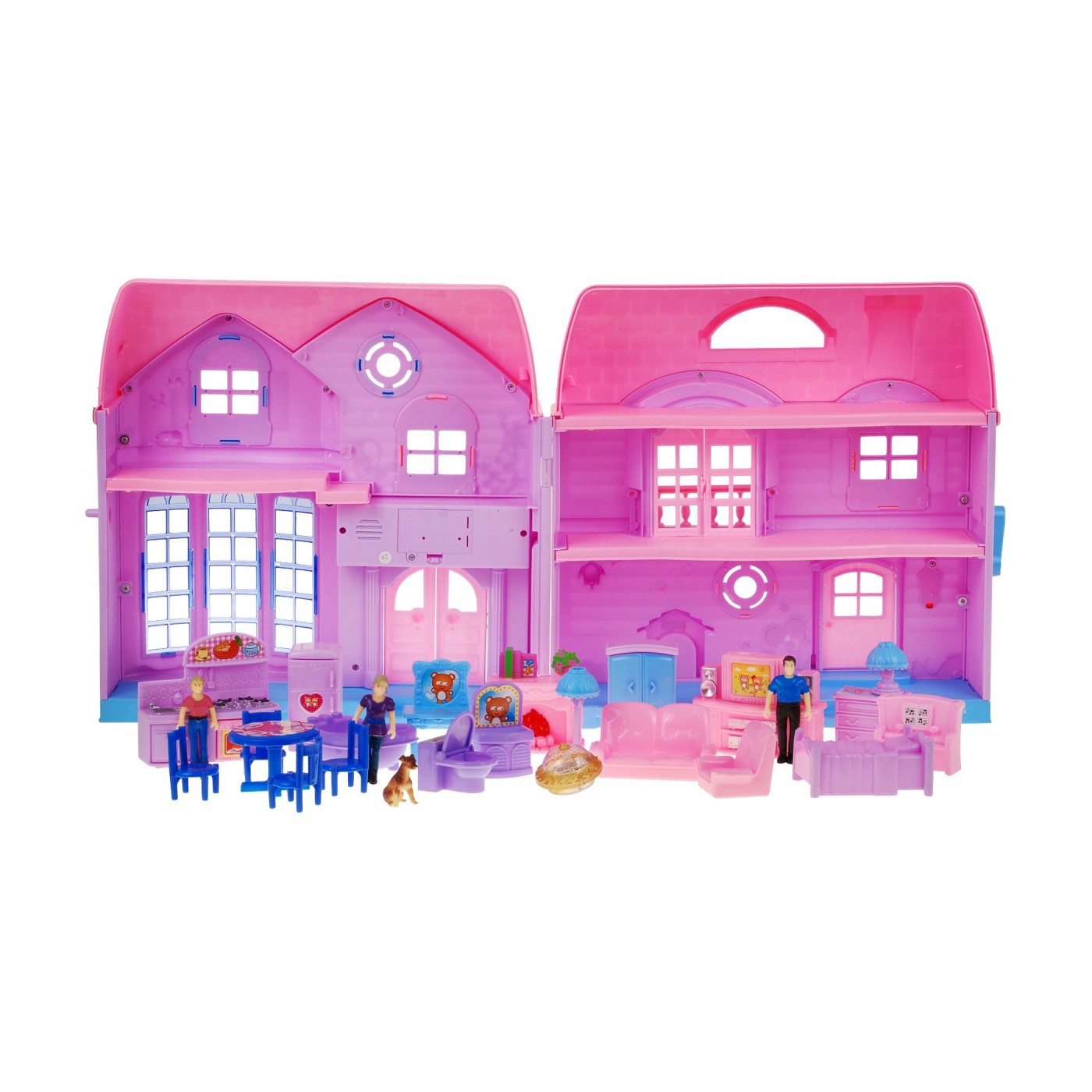 Veľký Rozkladateľný Dom Ružový