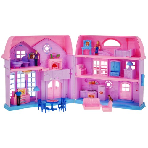 Veľký Rozkladateľný Dom Ružový