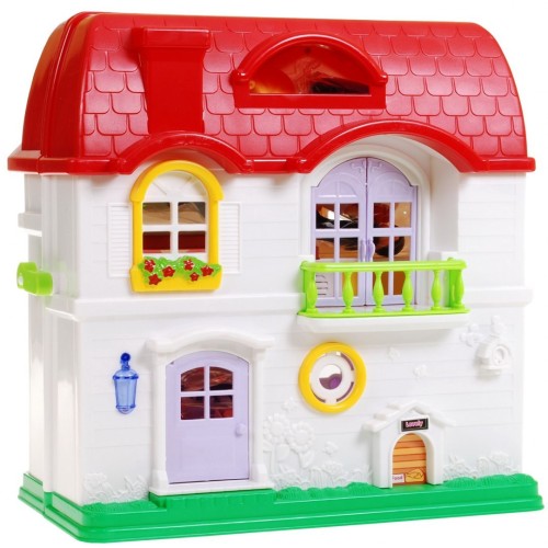 Veľký Rozkladateľný Dom s Červenou Strechou