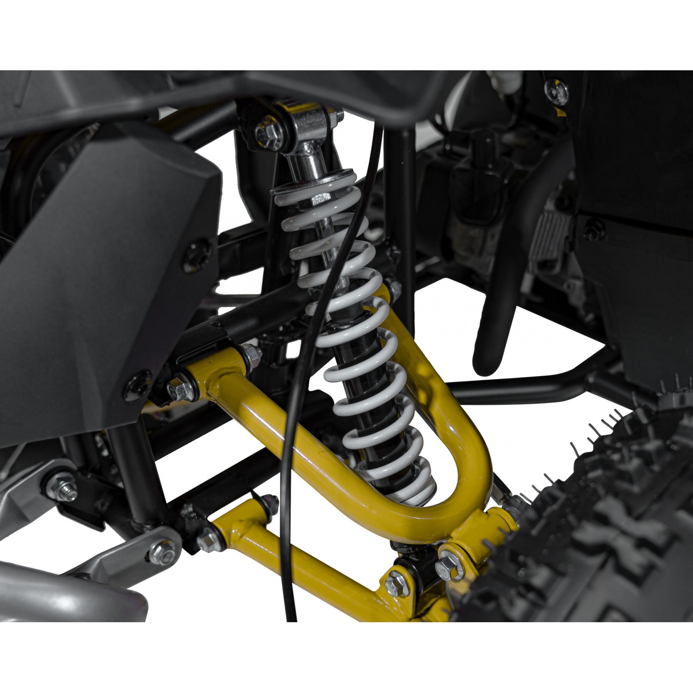 copy of Quad Highper na batériu Žltý 35km/h + Bezkefkový motor 1000W + Nafukovacie kolesá + Regulácia sedadla