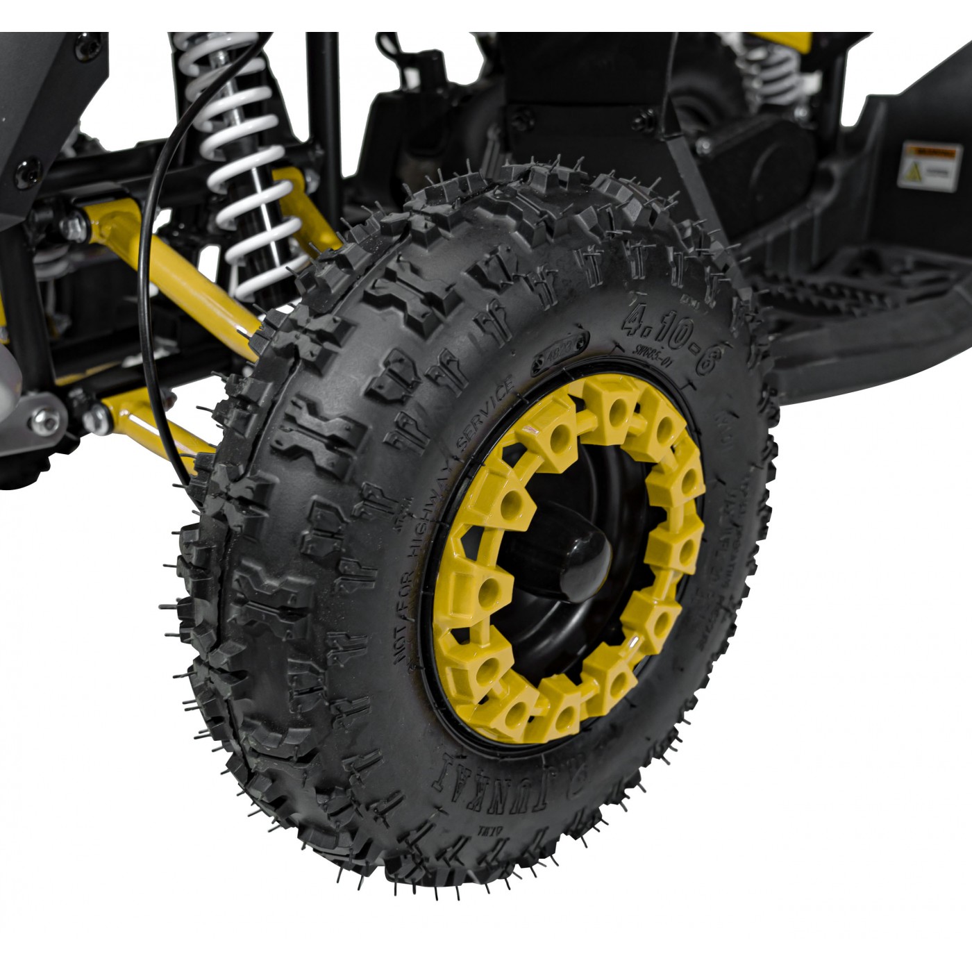 copy of Quad Highper na batériu Žltý 35km/h + Bezkefkový motor 1000W + Nafukovacie kolesá + Regulácia sedadla