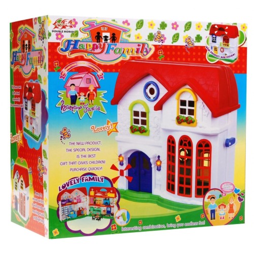 Veľký Rozkladateľný Dom s Červenou Strechou